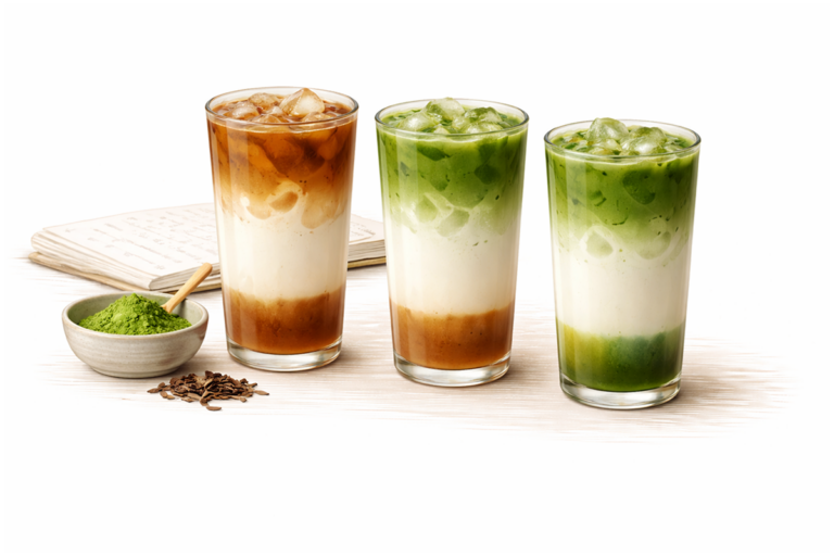 Earl Grey Matcha Latte (London Style, Iced)